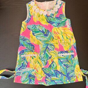 Girls Lilly Pulitzer Shift Dress – Size 3 – Tropical Print – Excellent Condition